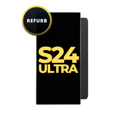 OLED and Digitizer Assembly for Samsung Galaxy S24 Ultra 5G Titanium Black (with Frame) (Refurbished)