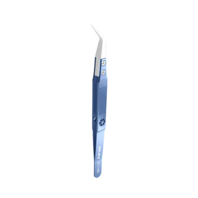 Precision Titanium Alloy Ceramic Tweezers (Curved) (RT-15E) (Relife)