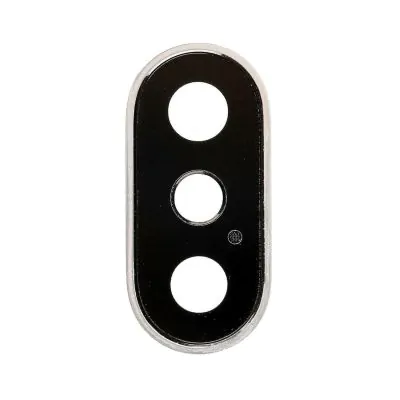 Camera Lens With Bracket for iPhone X Silver