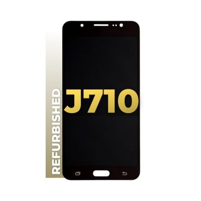 LCD and Digitizer Assembly for Samsung Galaxy J7 (2016/J710) Black (without Frame) (Refurbished)
