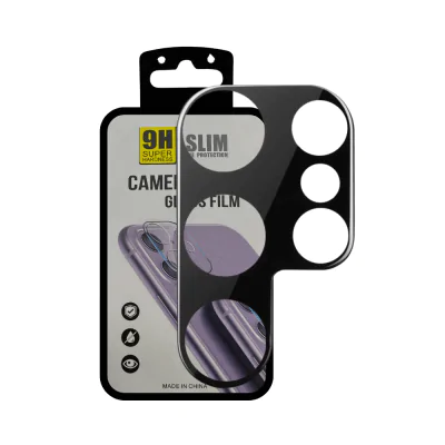 Rear Camera Packaged Tempered Glass for Samsung Galaxy S25 Ultra 5G (Black)