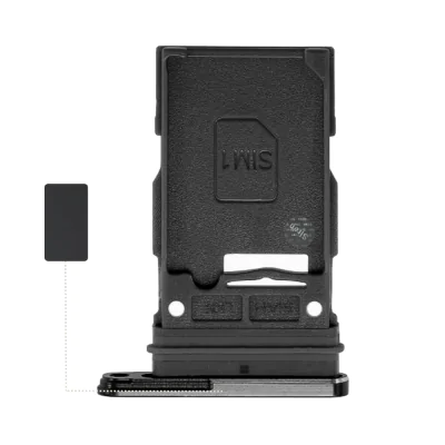 Single SIM Tray for Samsung Galaxy S23 Ultra Black