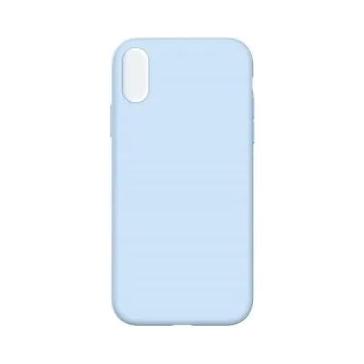 Silicone Phone Case for iPhone XR Sky Blue (No Logo)