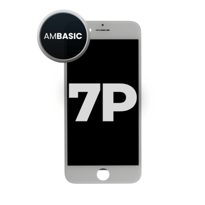 LCD and Digitizer Assembly for iPhone 7 Plus (Steel Plate Pre-Installed) (Aftermarket) White