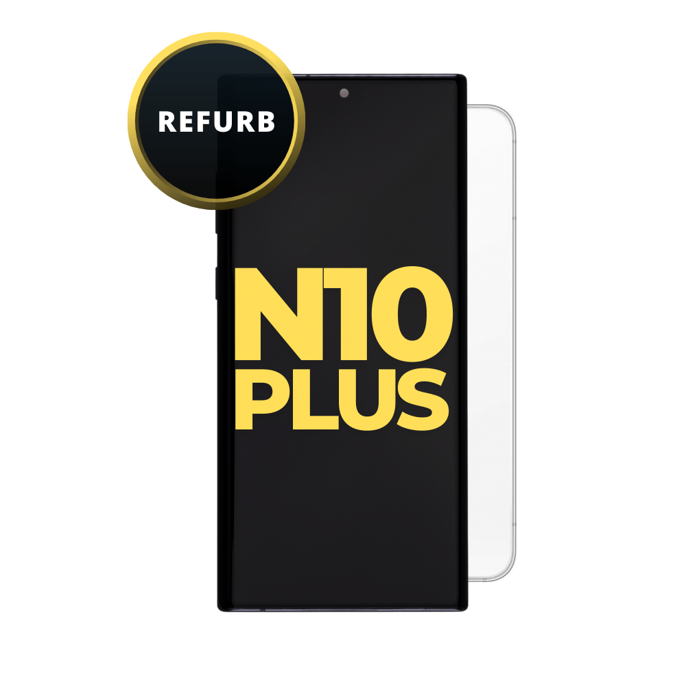 OLED and Digitizer Assembly for Samsung Galaxy Note 10 Plus 5G Aura White (With Frame) (Refurbished)