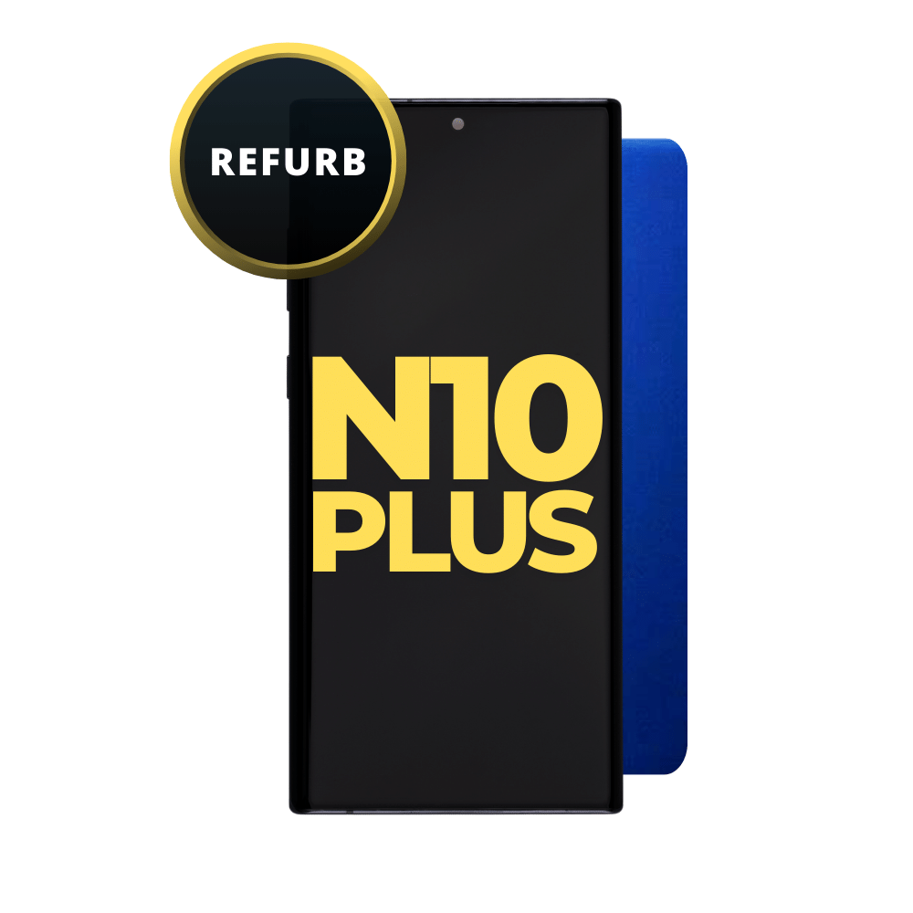 OLED and Digitizer Assembly for Samsung Galaxy Note 10 Plus 5G Aura Blue (With Frame) (Refurbished)