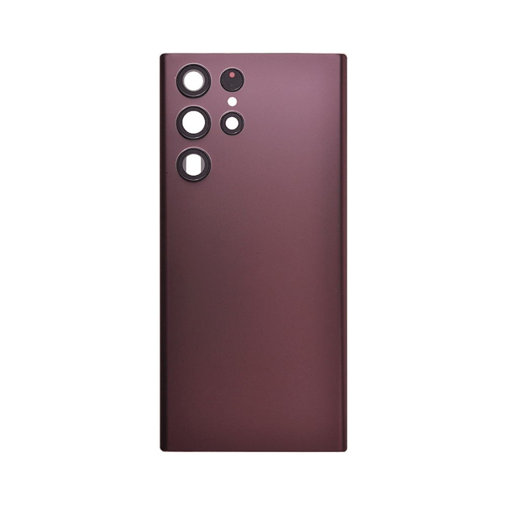 Back Door with Camera Lens for Samsung Galaxy S22 Ultra 5G Burgundy