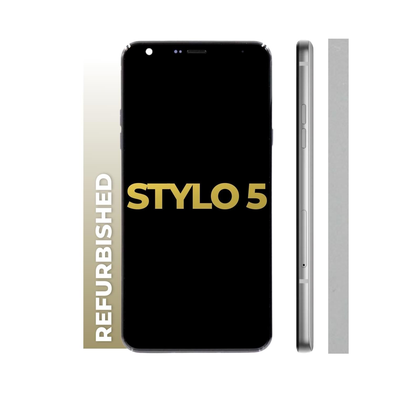 LCD and Digitizer Assembly for LG Stylo 5 Silvery White (With Frame)