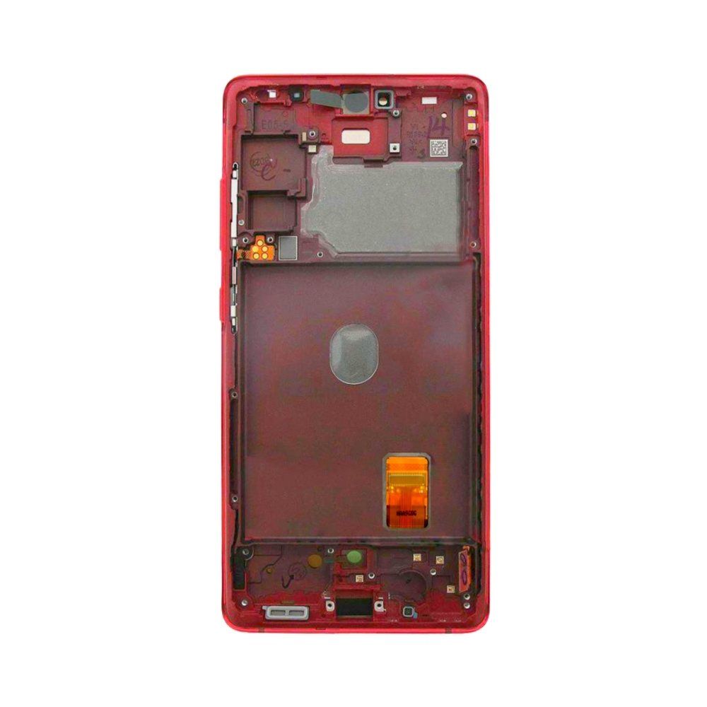 OLED and Digitizer Assembly for Samsung Galaxy S20 FE 5G Cloud Red (With Frame) (Refurbished)
