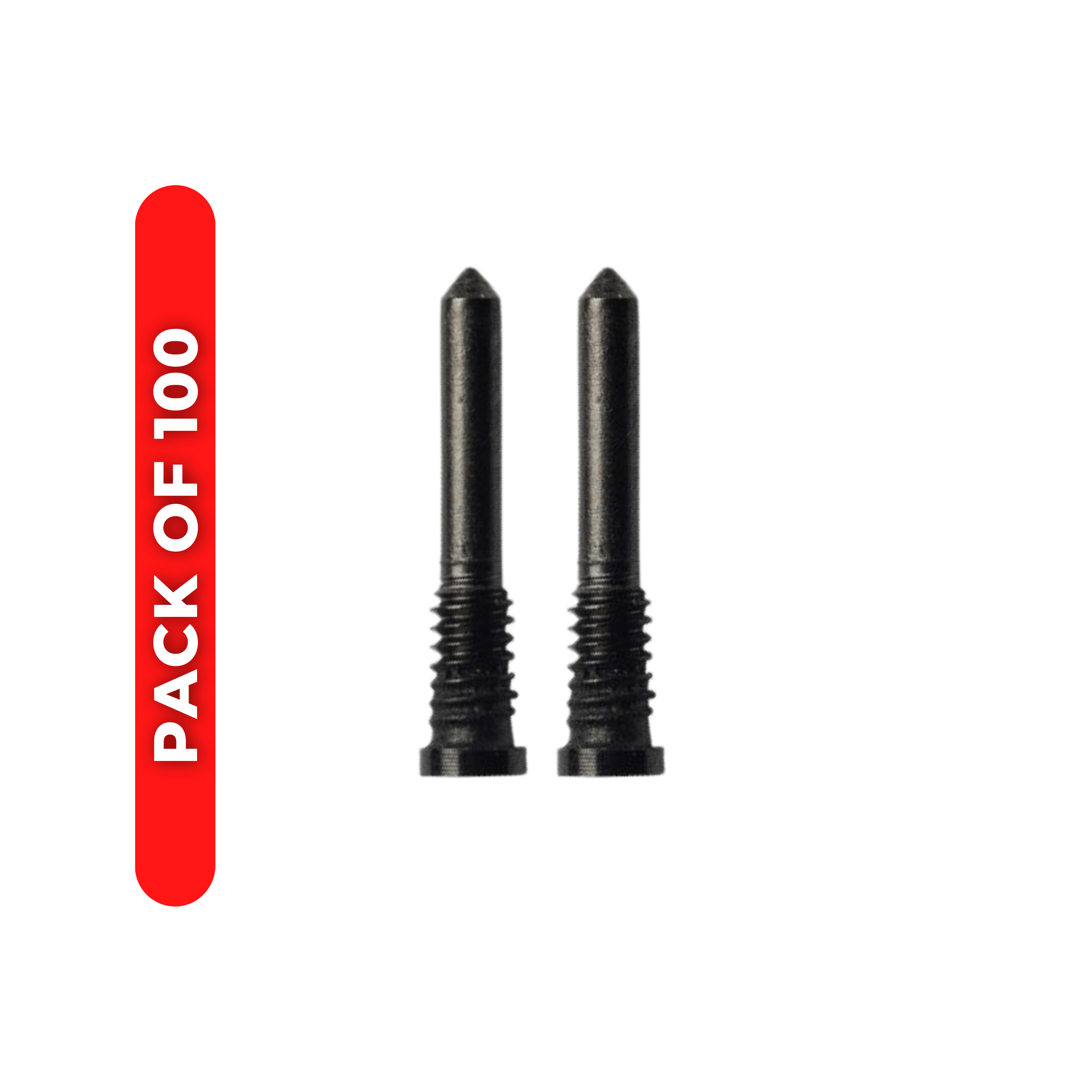 Bottom Screws for iPhone X and up (100 pack) Black