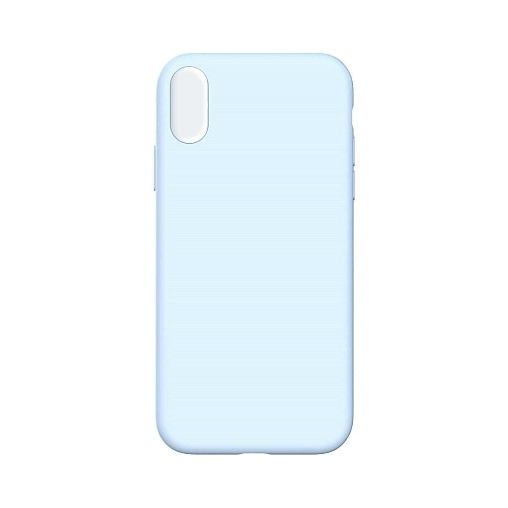 Silicone Phone Case for iPhone XR Light Blue (No Logo)