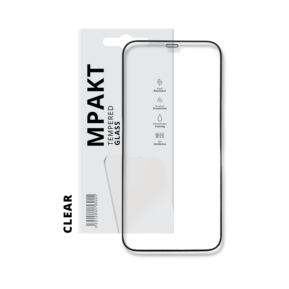 MPAKT Packaged Tempered Glass for iPhone 12 / iPhone 12 Pro (Clear)