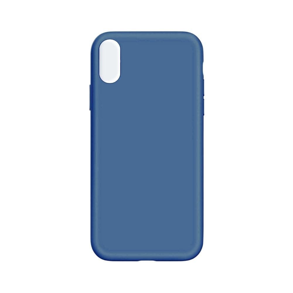 Silicone Phone Case for iPhone XR Navy Blue (No Logo)