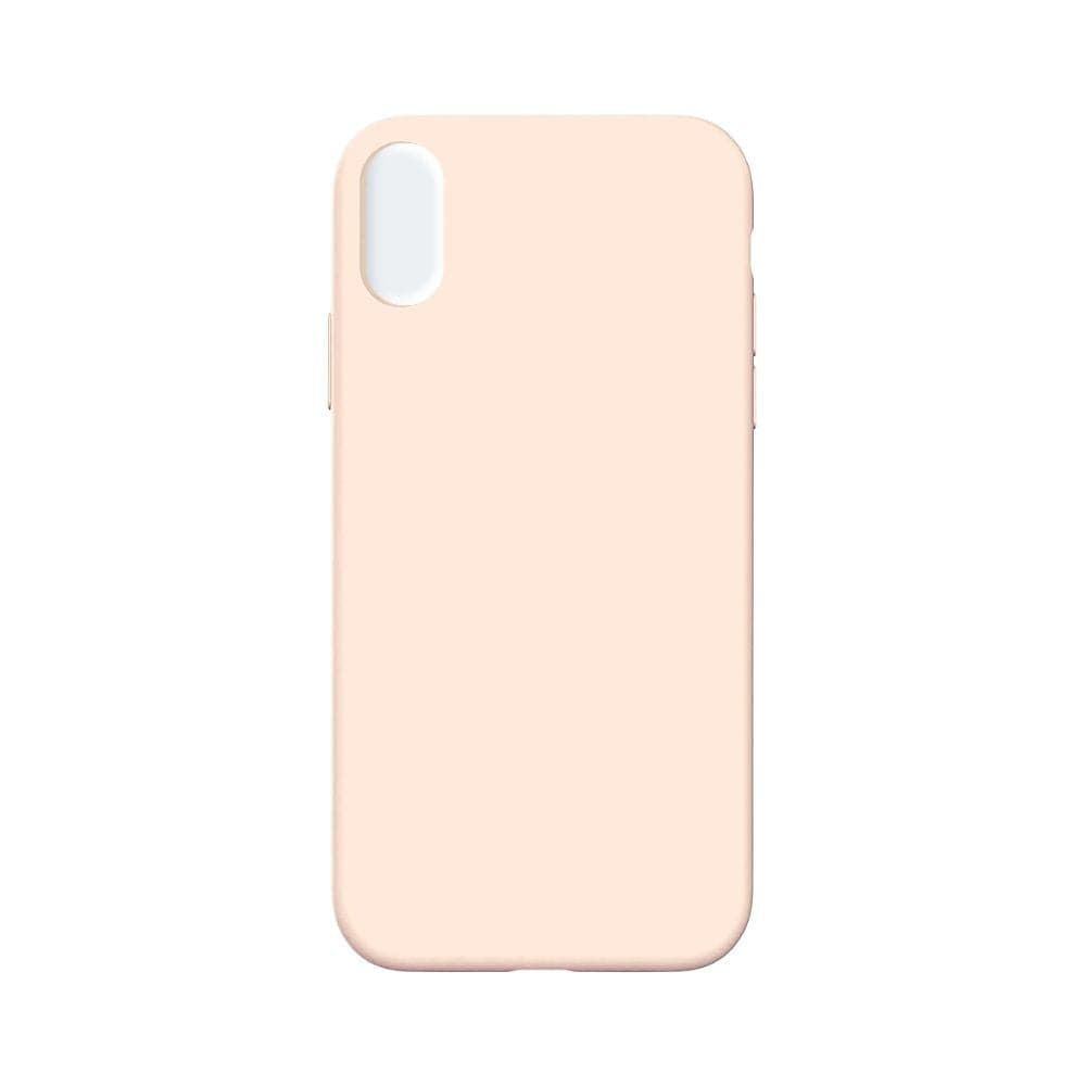 Silicone Phone Case for iPhone XR Nude Pink (No Logo)