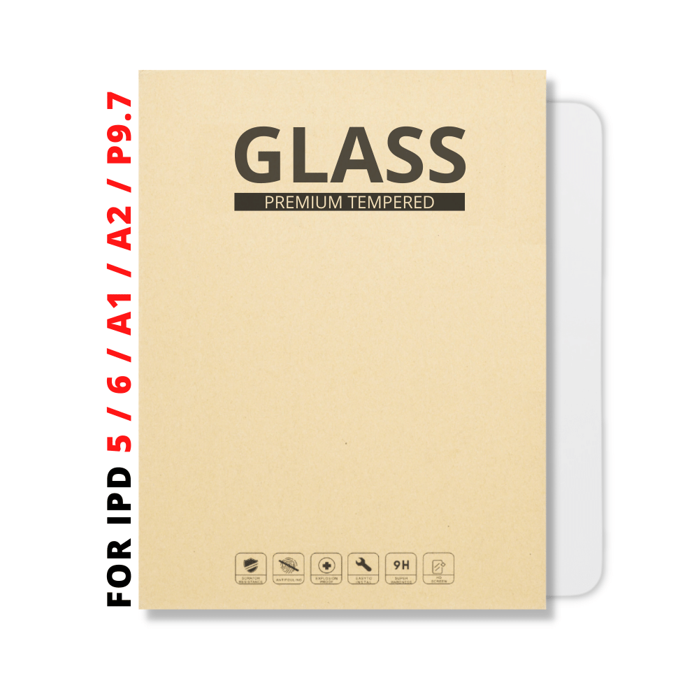 Packaged Tempered Glass for iPad 5 / iPad 6 / iPad Air / iPad Air 2 / iPad Pro 9.7 (Clear)