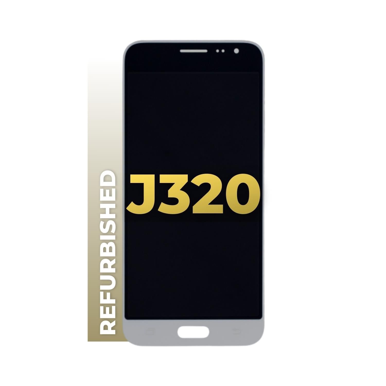 LCD and Digitizer Assembly for Samsung Galaxy J3 / J3 Pro (2016/J320) White (without Frame) (Refurbished)