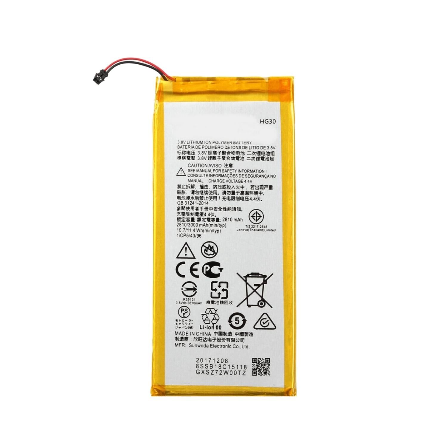 Replacement Battery For Moto G6 / G5S Plus / G5S (HG30)