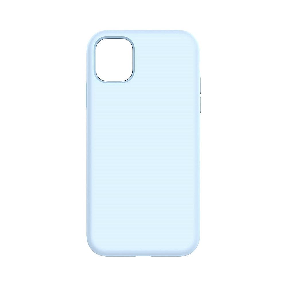 Silicone Phone Case for iPhone 14 Plus Light Blue (No Logo)