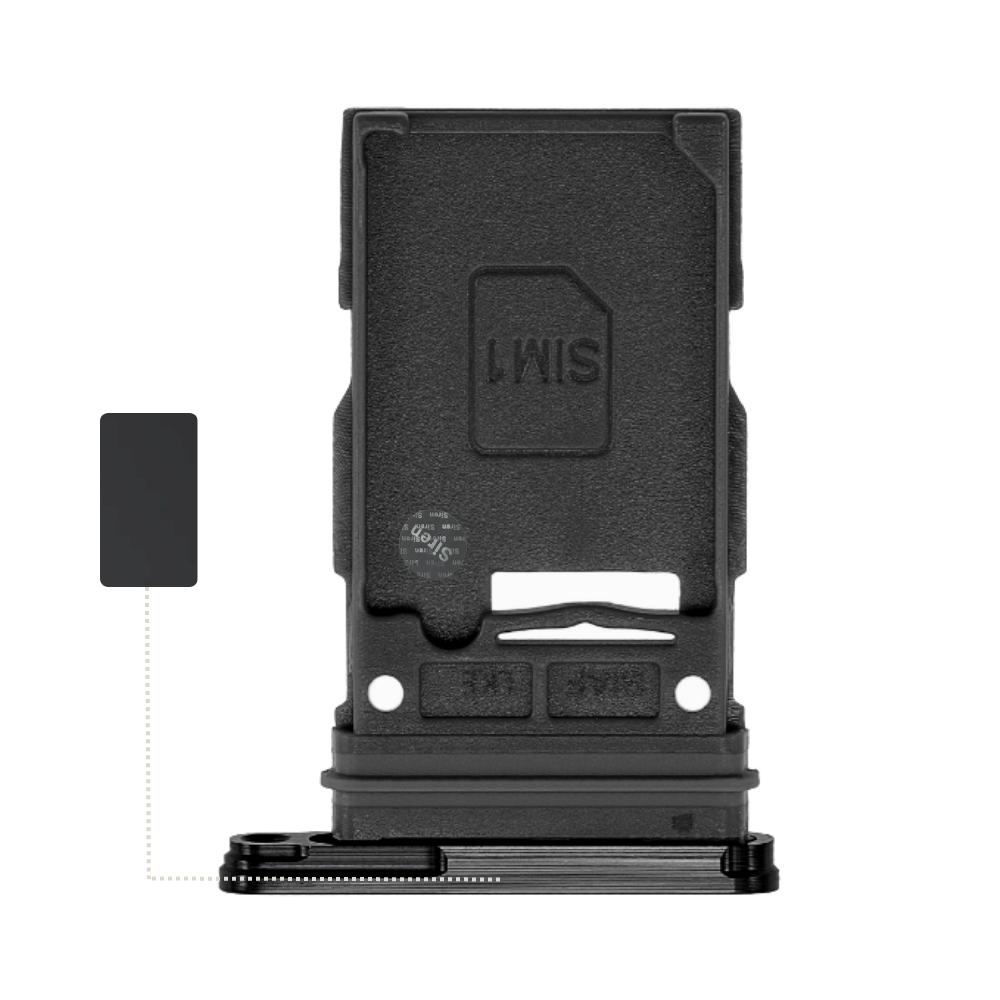 Single SIM Tray for Samsung Galaxy S23 Black