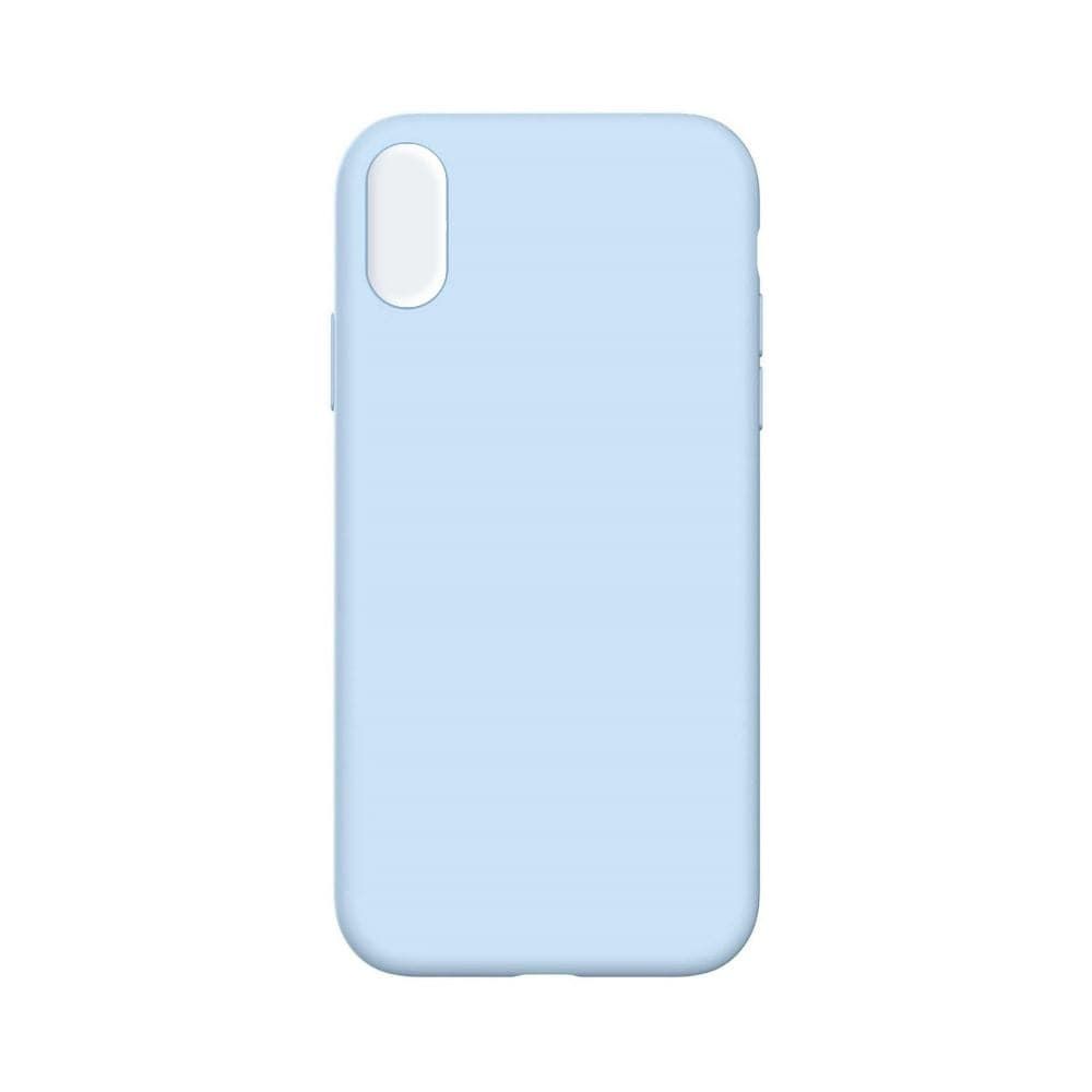 Silicone Phone Case for iPhone XS Max Sky Blue (No Logo)
