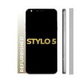 LCD and Digitizer Assembly for LG Stylo 5 Silvery White (With Frame)