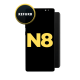 OLED and Digitizer Assembly for Samsung Galaxy Note 8 Midnight Black (With Frame) (Refurbished)