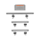 Button Set for iPhone 12 Pro / 12 Pro Max Silver
