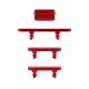 Button Set for iPhone 13 / 13 Mini Red