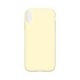 Silicone Phone Case for iPhone XR Light Yellow (No Logo)