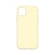 Silicone Phone Case for iPhone 13 Pro Max Light Yellow (No Logo)