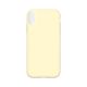 Silicone Phone Case for iPhone XR Light Yellow (No Logo)
