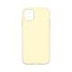 Silicone Phone Case for iPhone 13 Pro Max Light Yellow (No Logo)