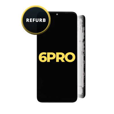 LCD and Digitizer Assembly for T-Mobile REVVL 6 Pro (with Frame) (Refurbished)