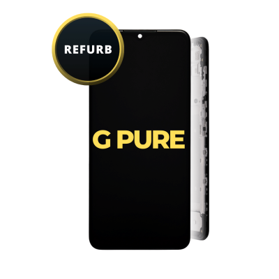 LCD and Digitizer for Moto G Pure (2021) (XT2163) (with Frame) (Refurbished)