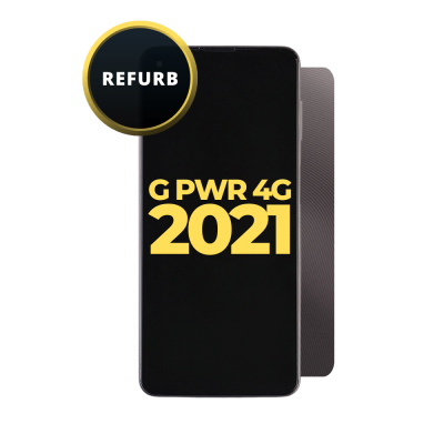 LCD and Digitizer Assembly for Moto G Power 4G (2021) Gray (XT2117) (with Frame) (Refurbished)