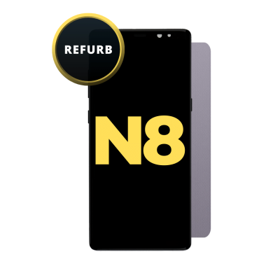 OLED and Digitizer Assembly for Samsung Galaxy Note 8 Orchid Grey (With Frame) (Refurbished)