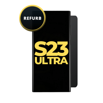 Oled and Digitizer Assembly for Samsung Galaxy S23 Ultra Black (with Frame) (Refurbished)