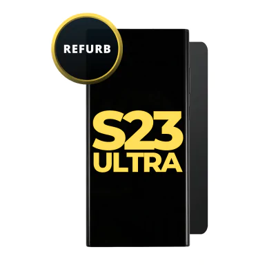 Oled and Digitizer Assembly for Samsung Galaxy S23 Ultra Black (with Frame) (Refurbished)