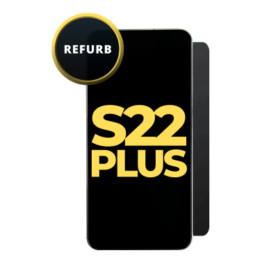 OLED and Digitizer Assembly for Samsung Galaxy S22 Plus 5G Phantom Black (With Frame) (Refurbished)