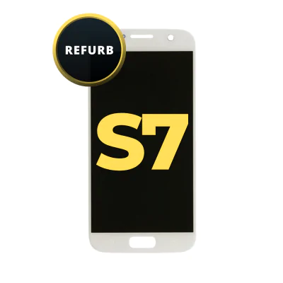 OLED and Digitizer Assembly for Samsung Galaxy S7 White Pearl (Without Frame) (Refurbished)