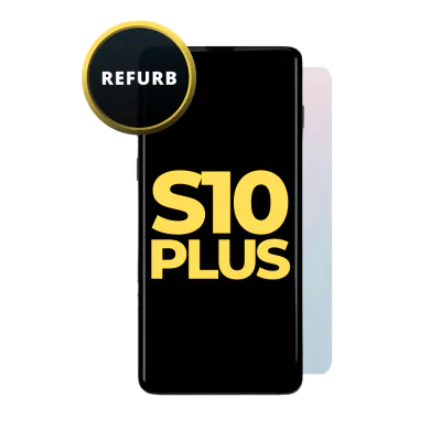 OLED and Digitizer Assembly for Samsung Galaxy S10 Plus Prism White (With Frame) (Refurbished)