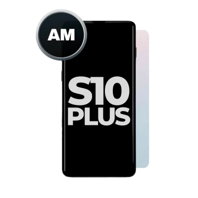 LCD and Digitizer Assembly for Samsung Galaxy S10 Plus Prism White (With Frame) (Aftermarket)