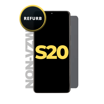 OLED and Digitizer Assembly for Samsung Galaxy S20 5G Cosmic Grey (With Frame) (Non-UW Frame) (Refurbished)