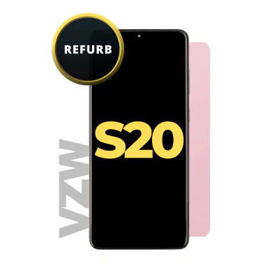 OLED and Digitizer Assembly for Samsung Galaxy S20 5G Cloud Pink (With Frame) (UW Frame Only) (Refurbished)