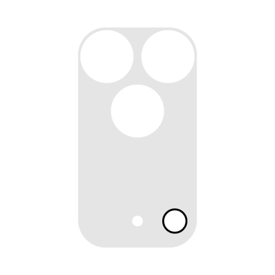 Rear Camera Packaged Tempered Glass for iPhone 17 Pro (Clear)