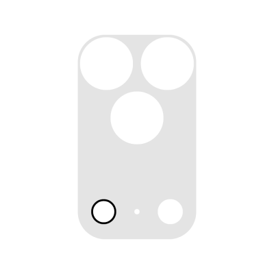 Rear Camera Packaged Tempered Glass for iPhone 18 Pro (Clear)