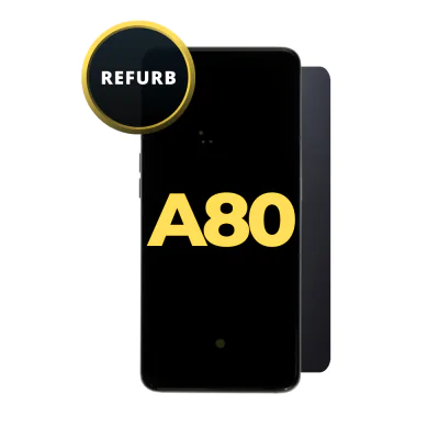 OLED and Digitizer Assembly for Samsung Galaxy A80 (A805) Phantom Black (with Frame) (Refurbished)