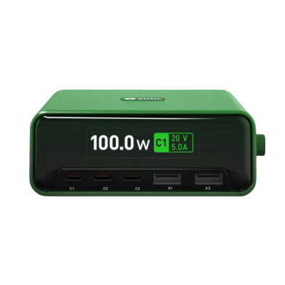 100W Multi-Port Digital Charging Station (Supports up to 3 USB-C and 2 USB-A) (PC12) (2uul)