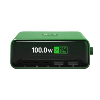 100W Multi-Port Digital Charging Station (Supports up to 3 USB-C and 2 USB-A) (PC12) (2uul)