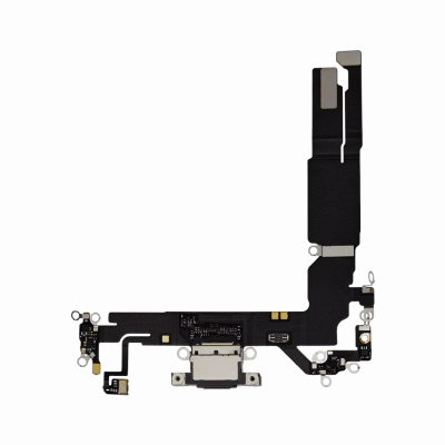 Charging Port for iPhone 16 Black (Aftermarket) 